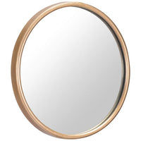 Zuo Ogee Gold 12" Round Small Wall Mirror
