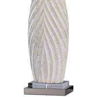 Brie White Sand Painted Vase Table Lamp