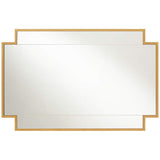 Corson Antique Gold 26" x 40" Cut Edge Wall Mirror