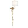 Kohle Brass and Acrylic Ball Swing Arm Plug-In Wall Lamp with Cord Cover