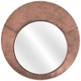 Zuo Roderick Copper 25 1/2" Round Decorative Wall Mirror