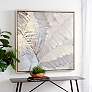 Terra Matte Brown 39 1/2" Square Framed Canvas Wall Art