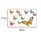 Eangee Butterflies 28" Wide Capiz Shell Framed Wall Art