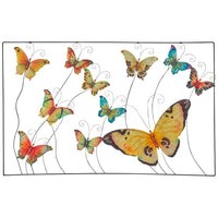 Eangee Butterflies 28" Wide Capiz Shell Framed Wall Art