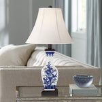 Benoit Traditional Blue and White Ceramic Table Lamp