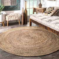 Handmade Braided Natural Jute Soft Area Rugs