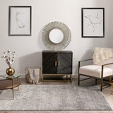 Neblino Grey & Ivory Gradient Abstract Geometric Pattern Area Rug