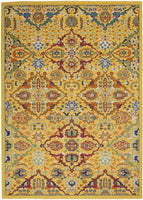 Allure Yellow Multi-color Soft Area Rug