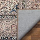 Tonti Red Machine Washable Vintage Style Classic Distsressed Persian Area Rug