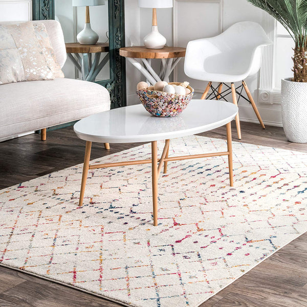 Trellis Light Multi Soft Area Rugs