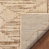 Sturl Beige Indoor/Outdoor Flat Weave Pile Nordic Diamond Pattern Rug