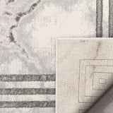 Fairmont Huntington Retro Marble Border Black Glam Soft Area Rug