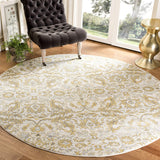 Evoke Collection  Non-Shedding Stain Resistant Living Room Bedroom Area ivory / Gold