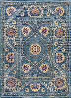 Carson Agra Medallion Persian Vintage Bohemian Blue Area Rug