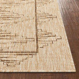 Sturl Beige Indoor/Outdoor Flat Weave Pile Nordic Diamond Pattern Rug