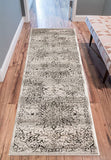 Coverly Grey & Beige Vintage Medallion Traditional Persian Oriental Plush Shed