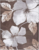 Floral Area Rug - Non Slip Large Flower Carpet for Indoor Soft Area Rugs