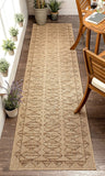 Sturl Beige Indoor/Outdoor Flat Weave Pile Nordic Diamond Pattern Rug