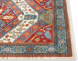 Minda Red Traditional Medallion Area Rug
