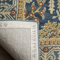 Antiquity Collection Handmade Traditional Oriental Premium Wool Area Rug Dark Blue / Multi