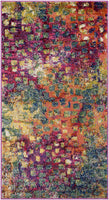 Abstract Pink Multi-color Soft Area Rug