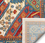 Minda Red Traditional Medallion Area Rug