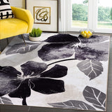 Floral Area Rug - Non Slip Large Flower Carpet for Indoor Soft Area Rugs