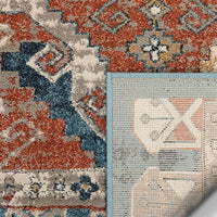 Kete Rust Red Tribal Medallion Area Rug