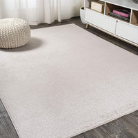 Haze Solid Low-Pile Red Soft Area Rug
