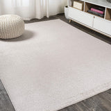 Haze Solid Low-Pile Red Soft Area Rug