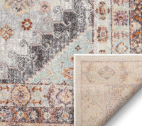 Rodeo Virden Grey Bohemian Eclectic Tribal Aztec Distressed Area Rug