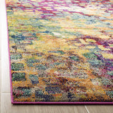 Abstract Pink Multi-color Soft Area Rug