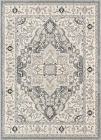 Forti Grey Persian Medallion Area Rug