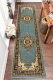 Medallion Oriental Persian Area Rug Blue