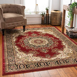 Medallion Oriental Persian Runner Rug Red