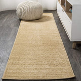 Haze Solid Low-Pile Red Soft Area Rug