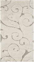 Premium Swirl Thick Plush Cream Beige Shag Rug