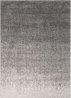 Neblino Grey & Ivory Gradient Abstract Geometric Pattern Area Rug