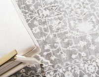 Traditional Distressed Vintage Classic Light Gray Soft Area Rug
