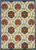 Aloha Blue Multi-color Indoor Outdoor Area Rug