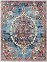 Medallion Vintage Boho Soft Area Rug Turquoise