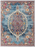 Medallion Vintage Boho Soft Area Rug Turquoise