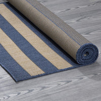 Jardin Indoor/Outdoor Stripe Rug, Navy Ivory