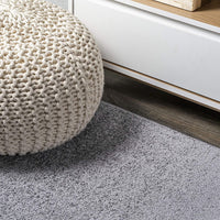 Haze Solid Low-Pile Red Soft Area Rug