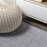 Haze Solid Low-Pile Red Soft Area Rug