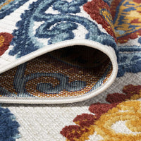 Julien Paisley High-Low Soft Area Rug Indoor Blue/Light Gray