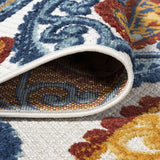Julien Paisley High-Low Soft Area Rug Indoor Blue/Light Gray
