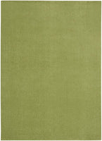 Solid Contemporary Green Indoor/Outdoor Area Rug