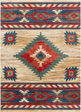 Lizette Cream Traditional Medallion Area Rug