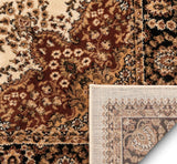 Medallion Oriental Persian Runner Rug Ivory